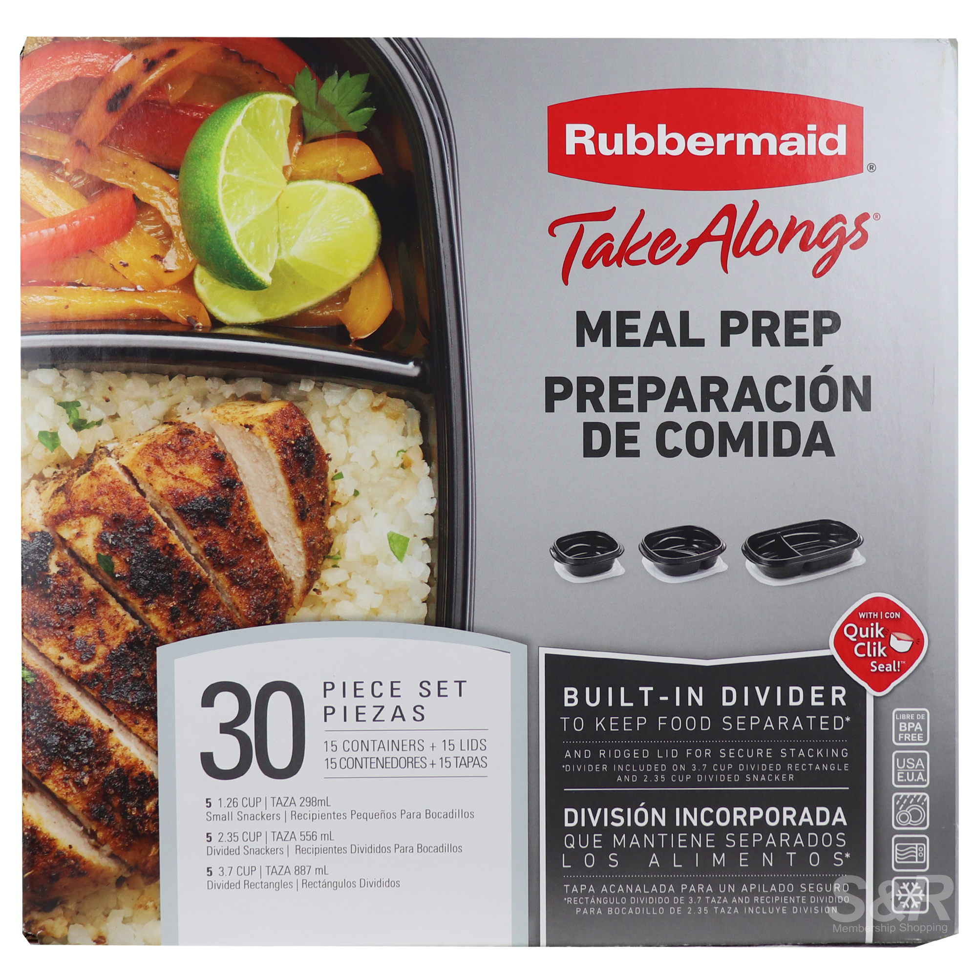 Rubbermaid Take Alongs Meal Prep 30pc set Rubbermaid Take Alongs Meal Prep 30pc set
